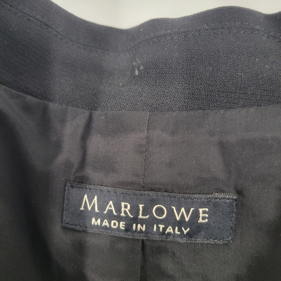 Marlowe Italian Made women's two tone black gray blazer‎ Size 14 - Picture 3 of 4